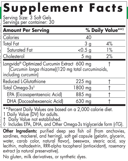 ProOmega Curcumin 90 Softgels Nordic Naturals - Nutrigeek