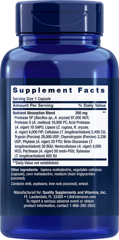 Extraordinary Enzymes 60 capsules Life Extension - Premium Vitamins & Supplements from Life Extension - Just $19.99! Shop now at Nutrigeek