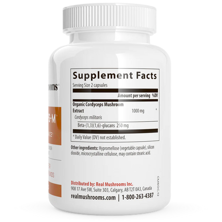 Cordyceps Extract Capsules Real Mushrooms - Nutrigeek