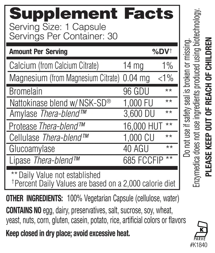 Natto-K™ capsules Enzymedica - Premium Vitamins & Supplements from Enzymedica - Just $26.49! Shop now at Nutrigeek
