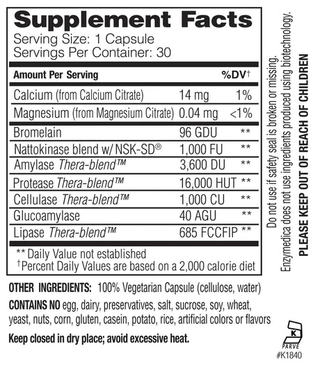 Natto-K™ capsules Enzymedica - Premium Vitamins & Supplements from Enzymedica - Just $26.49! Shop now at Nutrigeek