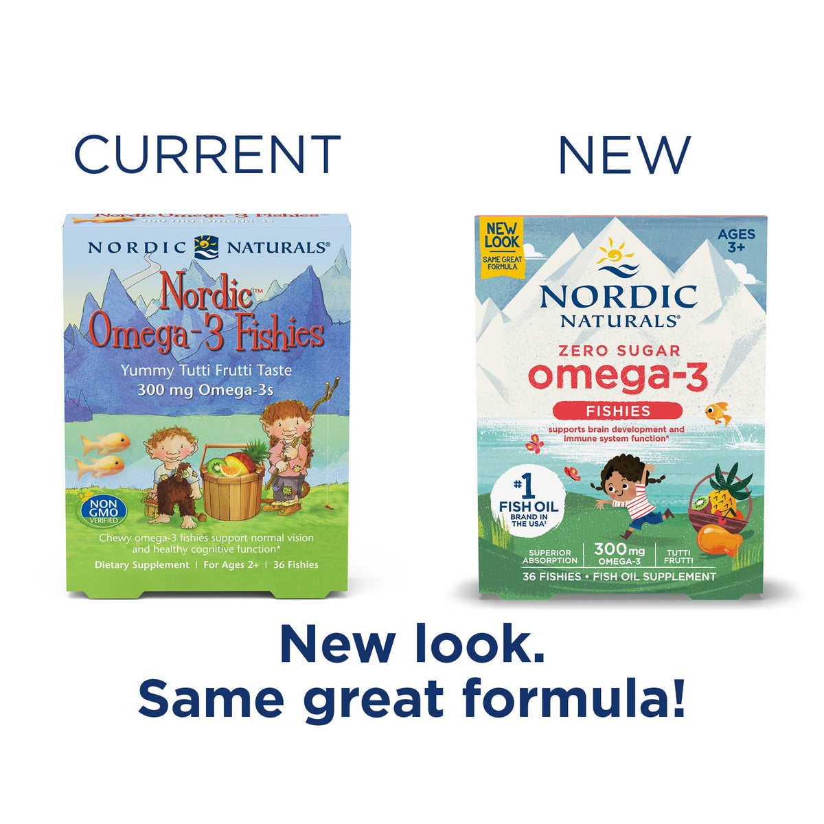 Nordic Omega-3 Zero Sugar 36 Fishies Nordic Naturals - Nutrigeek