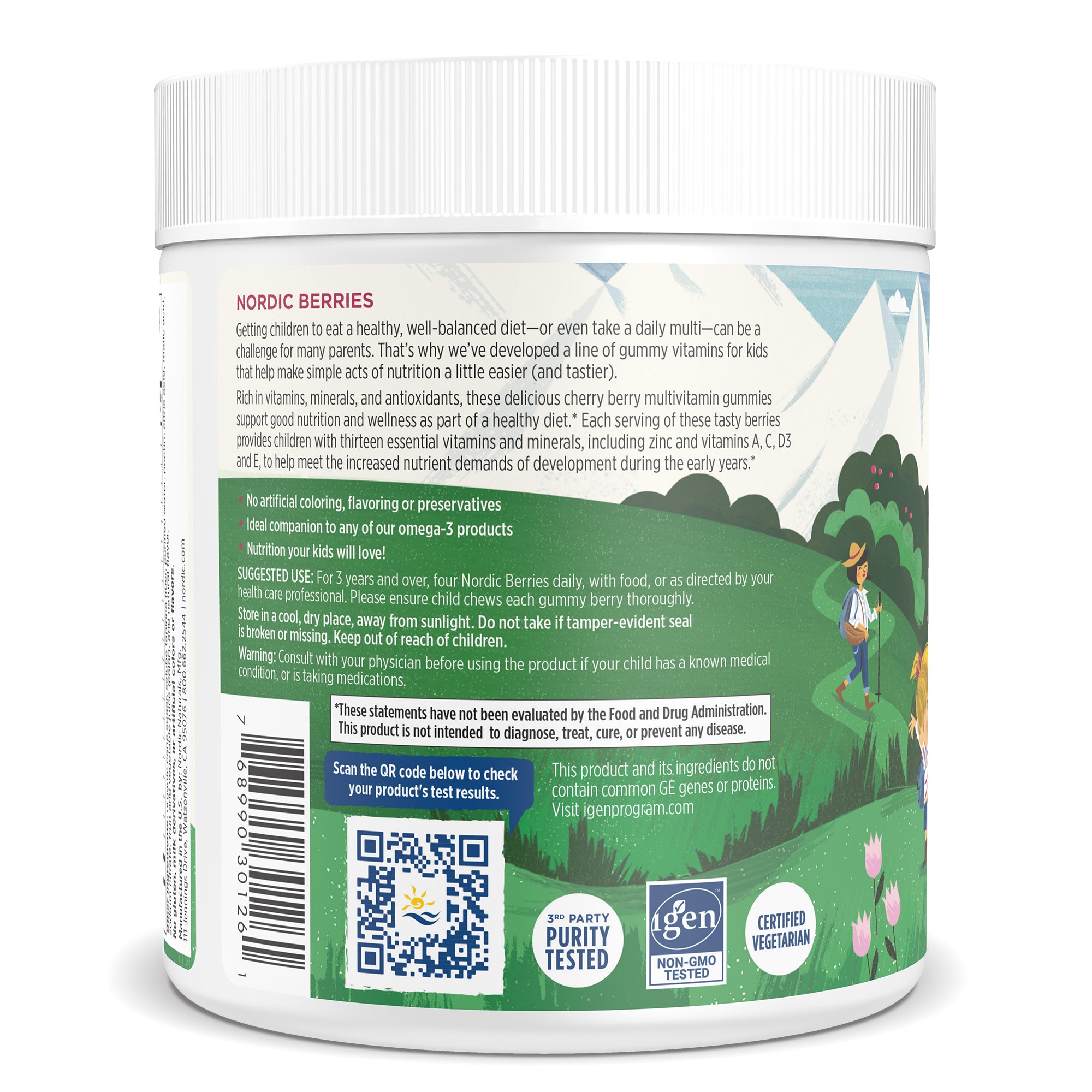 Nordic Berries 120 Gummy Nordic Naturals - Nutrigeek