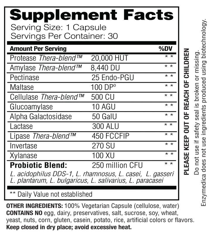 DigestBasic® +PROBIOTICS capsules Enzymedica - Premium Vitamins & Supplements from Enzymedica - Just $13.49! Shop now at Nutrigeek
