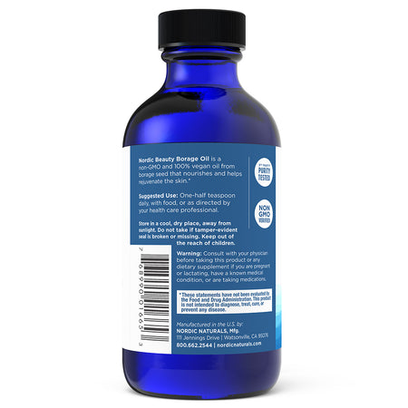 Nordic Beauty Borage Oil 4 fl oz (119ml) Nordic Naturals - Nutrigeek