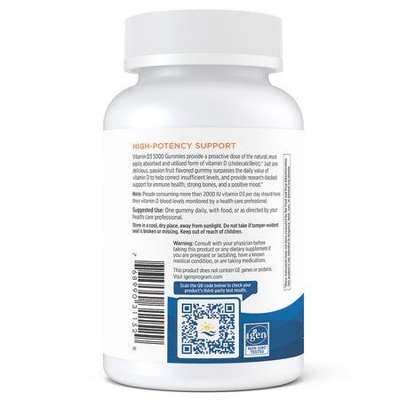 Vitamin D3 5000IU 30 Gummies Nordic Naturals - Nutrigeek