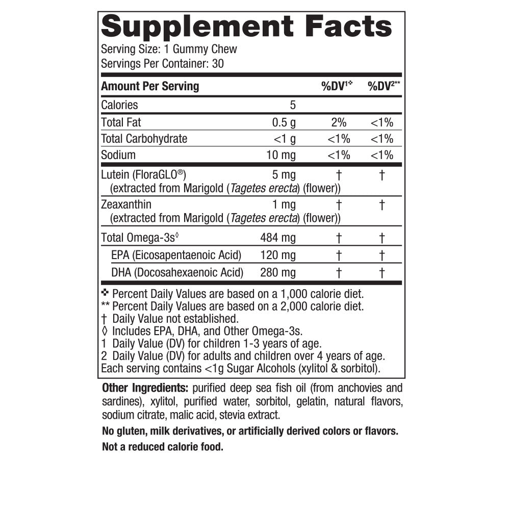 Children's Eye Health Strawberry Lemonade 30 Gummy Chews Nordic Naturals - Nutrigeek