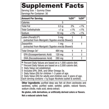 Children's Eye Health Strawberry Lemonade 30 Gummy Chews Nordic Naturals - Nutrigeek