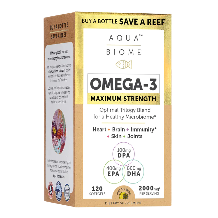 Aqua Biome™ Fish Oil Maximum Strength softgels Enzymedica - Premium Vitamins & Supplements from Enzymedica - Just $36.49! Shop now at Nutrigeek
