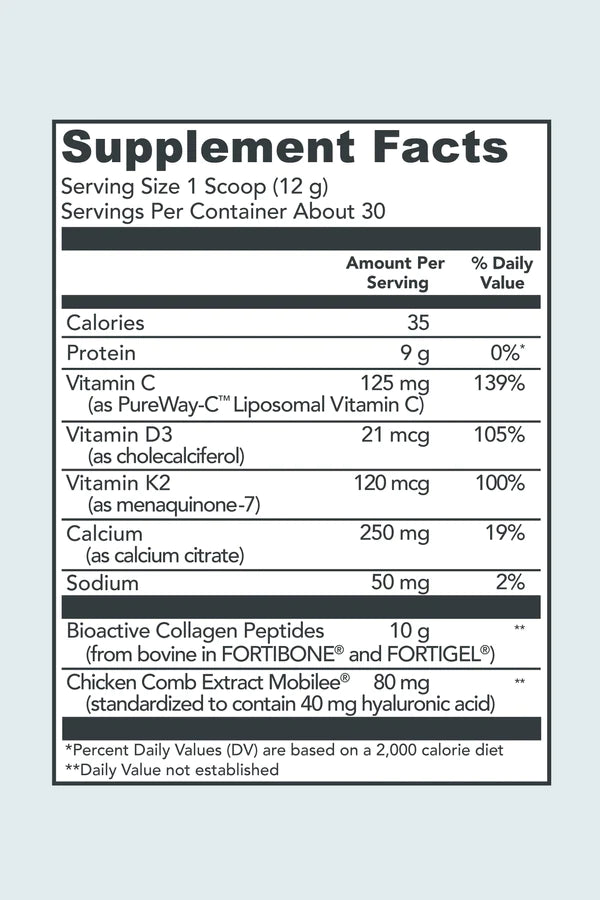 Bioactive Collagen Complex Bone & Joint Support 12.9 OZ (365g) 30 Servings Vital Proteins - Nutrigeek