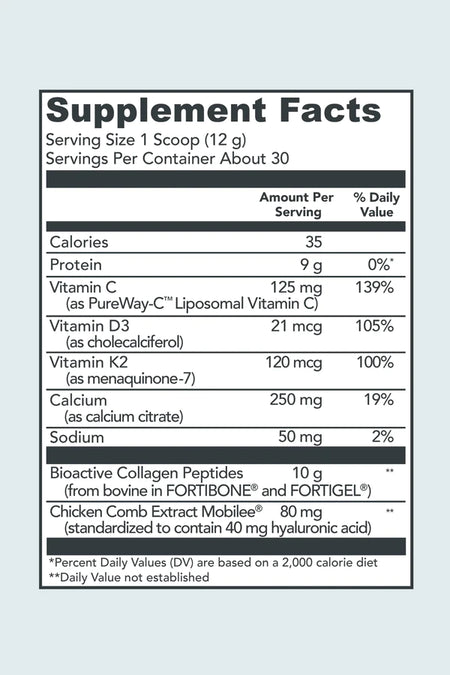 Bioactive Collagen Complex Bone & Joint Support 12.9 OZ (365g) 30 Servings Vital Proteins - Nutrigeek