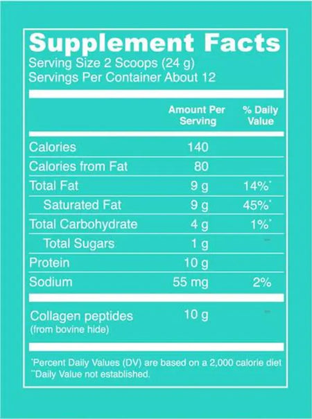 Collagen Creamer 12 Servings Vital Proteins - Nutrigeek