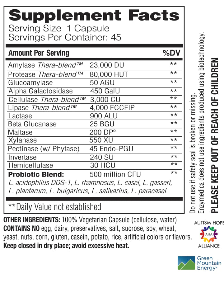 Digest Gold™ +PROBIOTICS capsules Enzymedica - Premium Vitamins & Supplements from Enzymedica - Just $36.99! Shop now at Nutrigeek