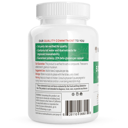 5 Defenders capsules Real Mushrooms - Premium Vitamins & Supplements from Real Mushrooms - Just $37.00! Shop now at Nutrigeek