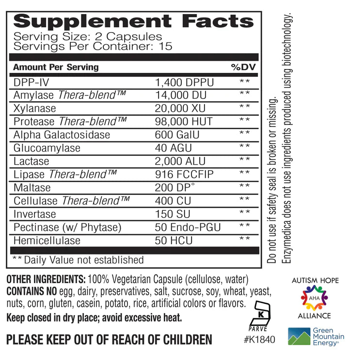 Digest Spectrum™ capsules Enzymedica - Premium Vitamins & Supplements from Enzymedica - Just $18.49! Shop now at Nutrigeek