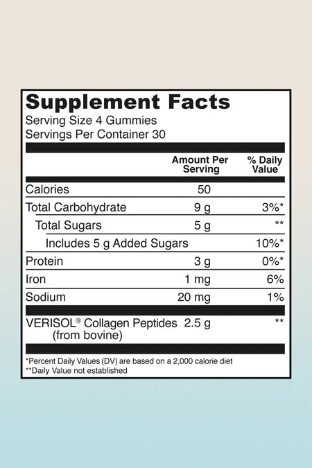 Collagen Gummies Grape 120 Gummies Vital Proteins - Nutrigeek