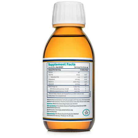 Extra Virgin Cod Liver Oil 150 ml Rosita - Premium  from Rosita - Just $64.99! Shop now at Nutrigeek