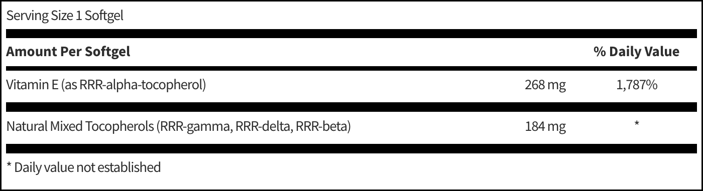 Pure E 400IU 100 softgels Klaire Labs - Premium Vitamins & Supplements from Klair Labs - Just $54.99! Shop now at Nutrigeek