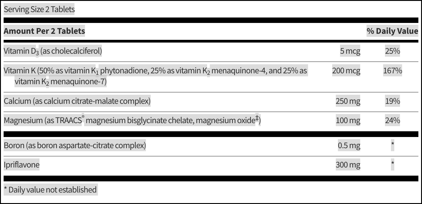 OsteoThera™ Plus Ipriflavone 120 tablets Klaire Labs - Premium Vitamins & Supplements from Klair Labs - Just $35.99! Shop now at Nutrigeek