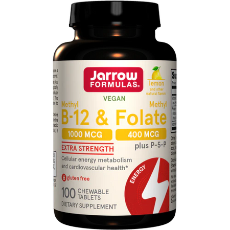 Methyl B-12 & Methyl Folate Lemon 100 tablets Jarrow Formulas - Premium Vitamins & Supplements from Jarrow Formulas - Just $22.99! Shop now at Nutrigeek