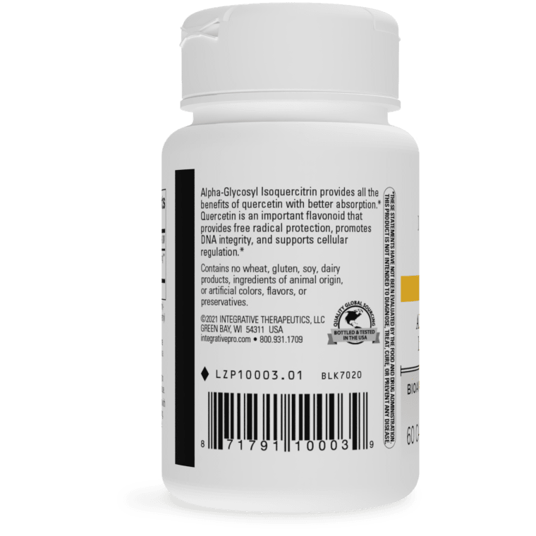 Alpha-Glycosyl Isoquercitrin 60 capsules Integrative Therapeutics - Premium  from Integrative Therapeutics - Just $30.00! Shop now at Nutrigeek