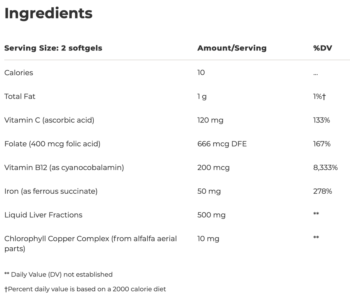 Iron Complex 90 softgels Integrative Therapeutics - Premium  from Integrative Therapeutics - Just $24.00! Shop now at Nutrigeek