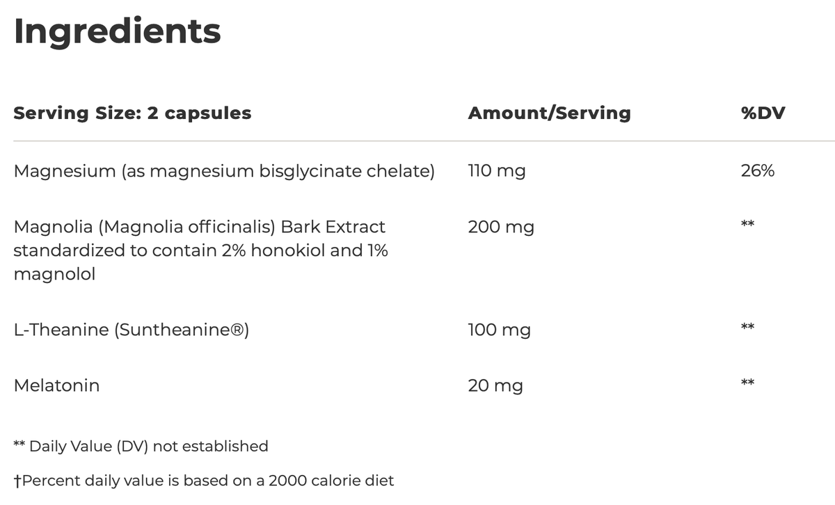 ProThrivers Wellness Sleep 60 capsules Integrative Therapeutics - Premium  from Integrative Therapeutics - Just $25.00! Shop now at Nutrigeek