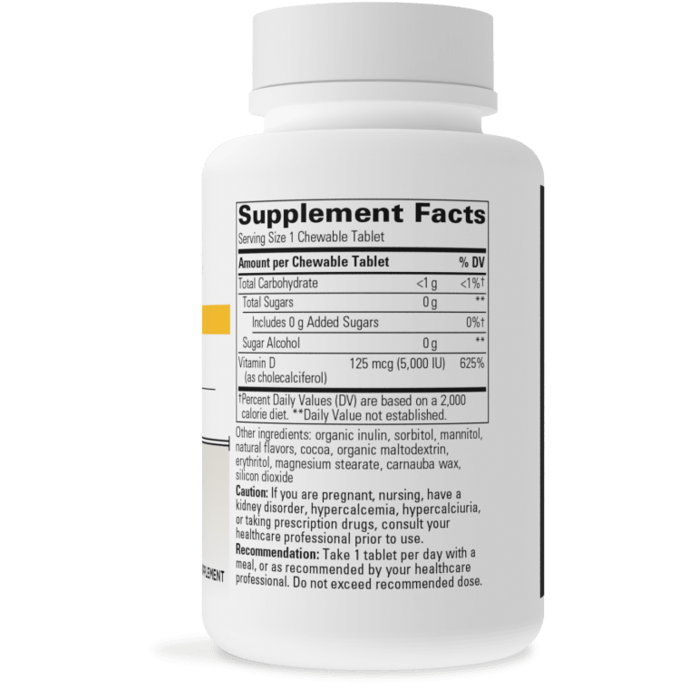 Vitamin D3 5000 IU 90 chewable Integrative Therapeutics - Premium Vitamins & Supplements from Integrative Therapeutics - Just $23.99! Shop now at Nutrigeek