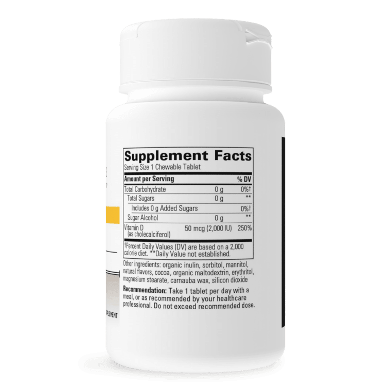 Vitamin D3 (50 mcg) 2000 IU 120 chewable Integrative Therapeutics - Premium Vitamins & Supplements from Integrative Therapeutics - Just $16.99! Shop now at Nutrigeek