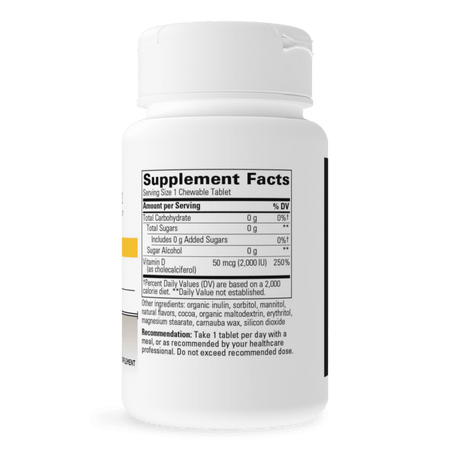 Vitamin D3 (50 mcg) 2000 IU 120 chewable Integrative Therapeutics - Premium Vitamins & Supplements from Integrative Therapeutics - Just $16.99! Shop now at Nutrigeek