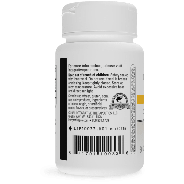 Zinc-Carnosine 60 capsules Integrative Therapeutics - Premium Vitamins & Supplements from Integrative Therapeutics - Just $37.99! Shop now at Nutrigeek