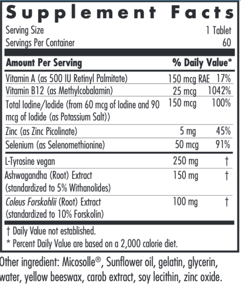 Thyroid Nutrition With Iodoral® 60 Tablets Allergy Research Group - Premium  from Allergy Research Group - Just $31.99! Shop now at Nutrigeek