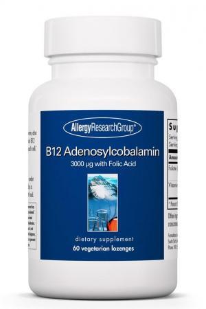 B12 Adenosylcobalamin 3,000mcg 60 lozanges Allergy Research Group - Premium Vitamins & Supplements from Allergy Research Group - Just $23.99! Shop now at Nutrigeek