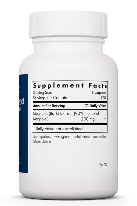 Magnolia Extract 120 capsules Allergy Research Group - Premium  from Allergy Research Group - Just $49.99! Shop now at Nutrigeek