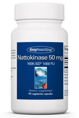 Nattokinase 50 mg NSK-SD 90 vegcaps Allergy Research Group - Premium  from Allergy Research Group - Just $62.99! Shop now at Nutrigeek