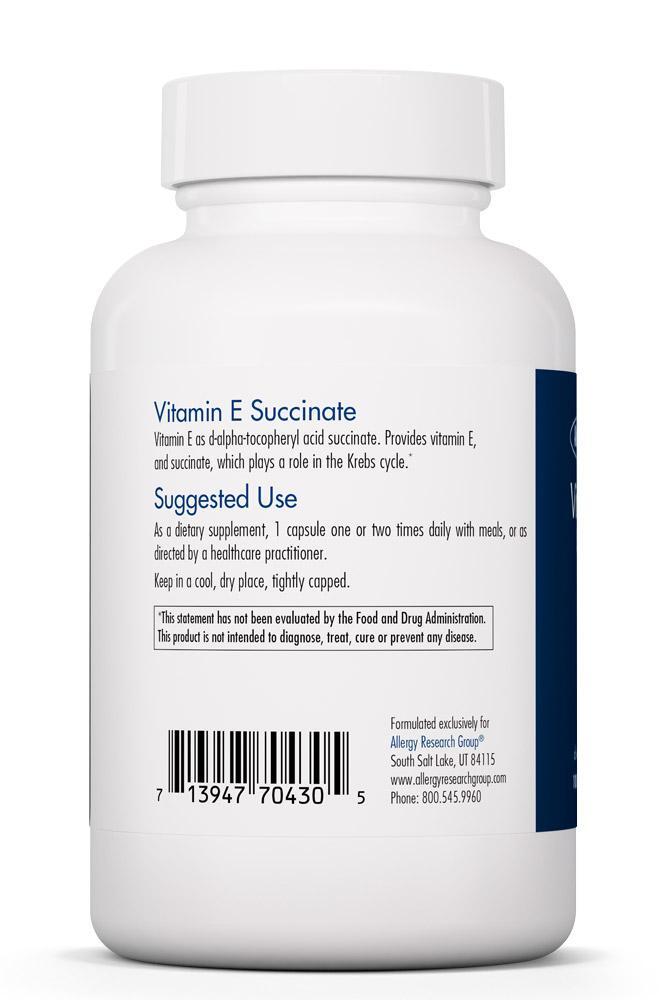 Vitamin E 100 capsules Allergy Research Group - Premium  from Allergy Research Group - Just $49.99! Shop now at Nutrigeek