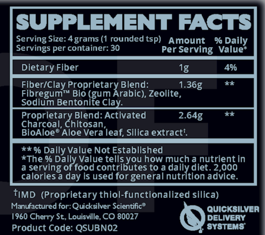 Ultra Binder Toxin Binder 120 gr Quicksilver Scientific - Premium Vitamins & Supplements from Quicksilver Scientific - Just $75.00! Shop now at Nutrigeek