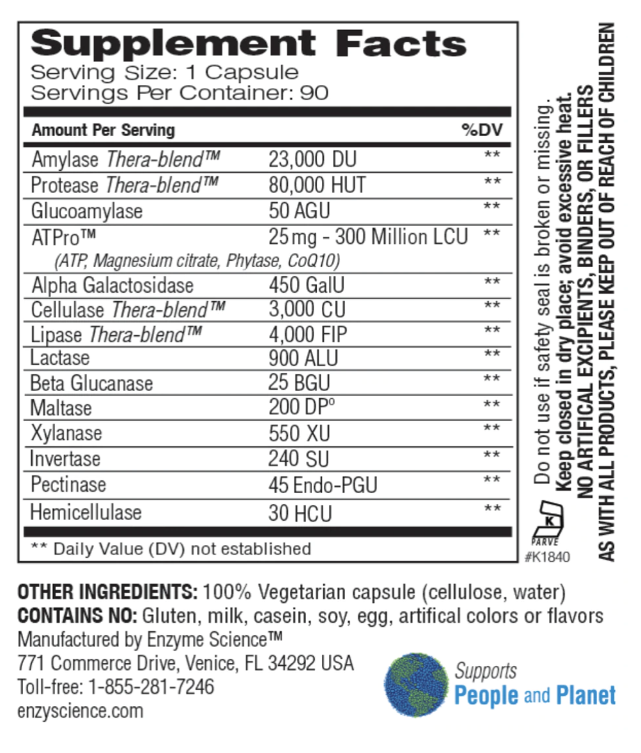 Enzyme Science Digest Gold™ capsules Enzyme Science - Premium Vitamins & Supplements from Enzyme Science - Just $53.49! Shop now at Nutrigeek
