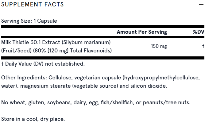 Milk Thistle 150mg Jarrow Formulas - Premium Vitamins & Supplements from Jarrow Formulas - Just $19.49! Shop now at Nutrigeek