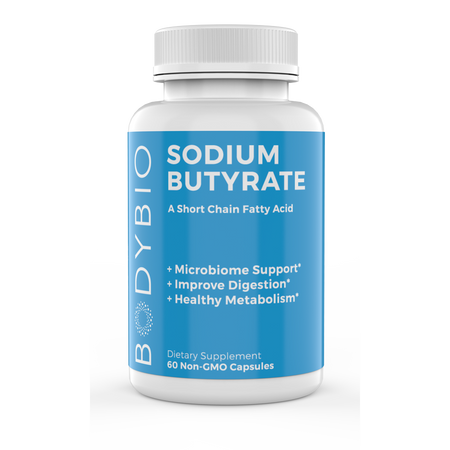 Sodium Butyrate 60 Capsules BodyBio - Nutrigeek