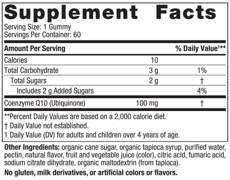 CoQ10 60 Gummies Nordic Naturals - Nutrigeek