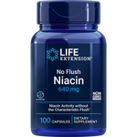 No Flush Niacin 640 mg 100 capsules Life Extension - Nutrigeek