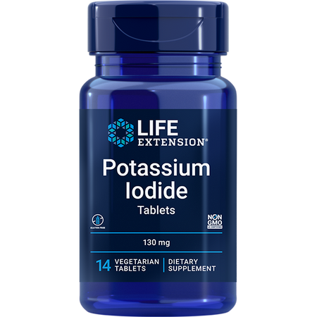 Potassium Iodide 130 mg 14 tablets Life Extension - Nutrigeek
