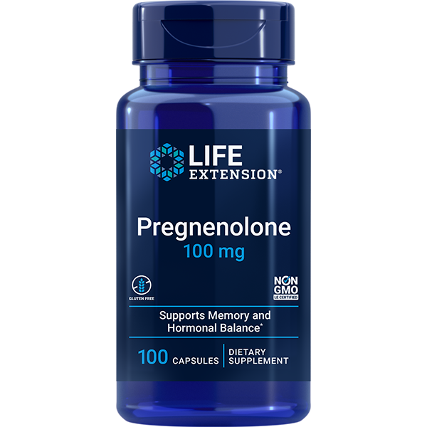Pregnenolone 100 mg 100 capsules Life Extension - Nutrigeek