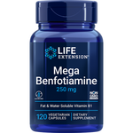 Mega Benfotiamine 250 mg 120 capsules Life Extension - Nutrigeek