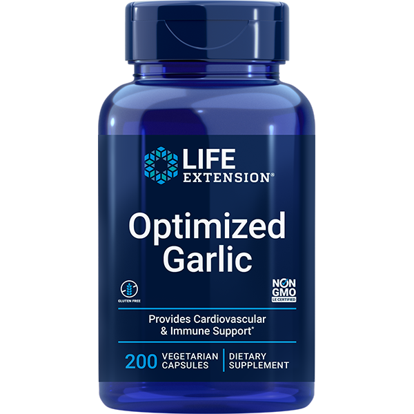 Optimized Garlic 200 capsules Life Extension - Nutrigeek