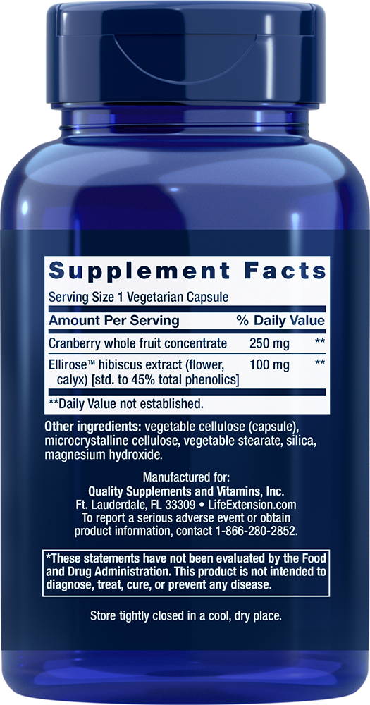Optimized Cran-Max® 60 capsules Life Extension - Nutrigeek