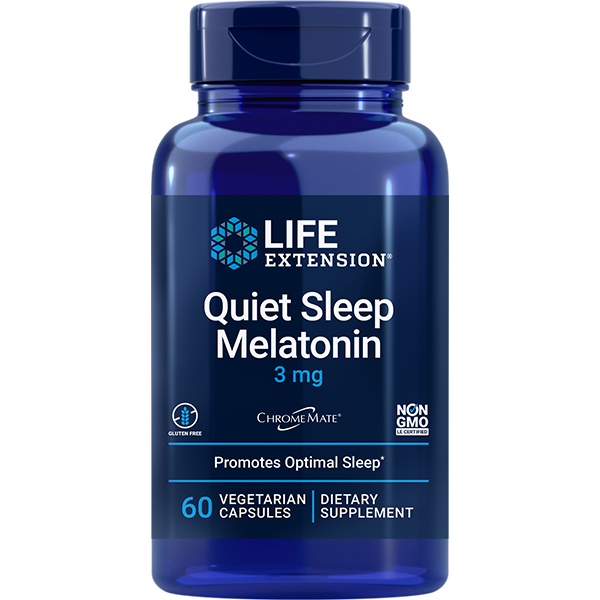 Quiet Sleep Melatonin 3mg 60 capsules Life Extension - Nutrigeek