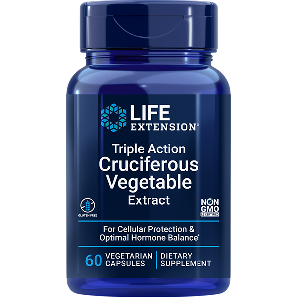 Triple Action Cruciferous Vegetable Extract 60 capsules Life Extension - Nutrigeek