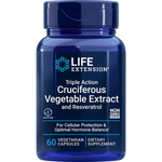Triple Action Cruciferous Vegetable Extract and Resveratrol 60 capsules Life Extension - Nutrigeek